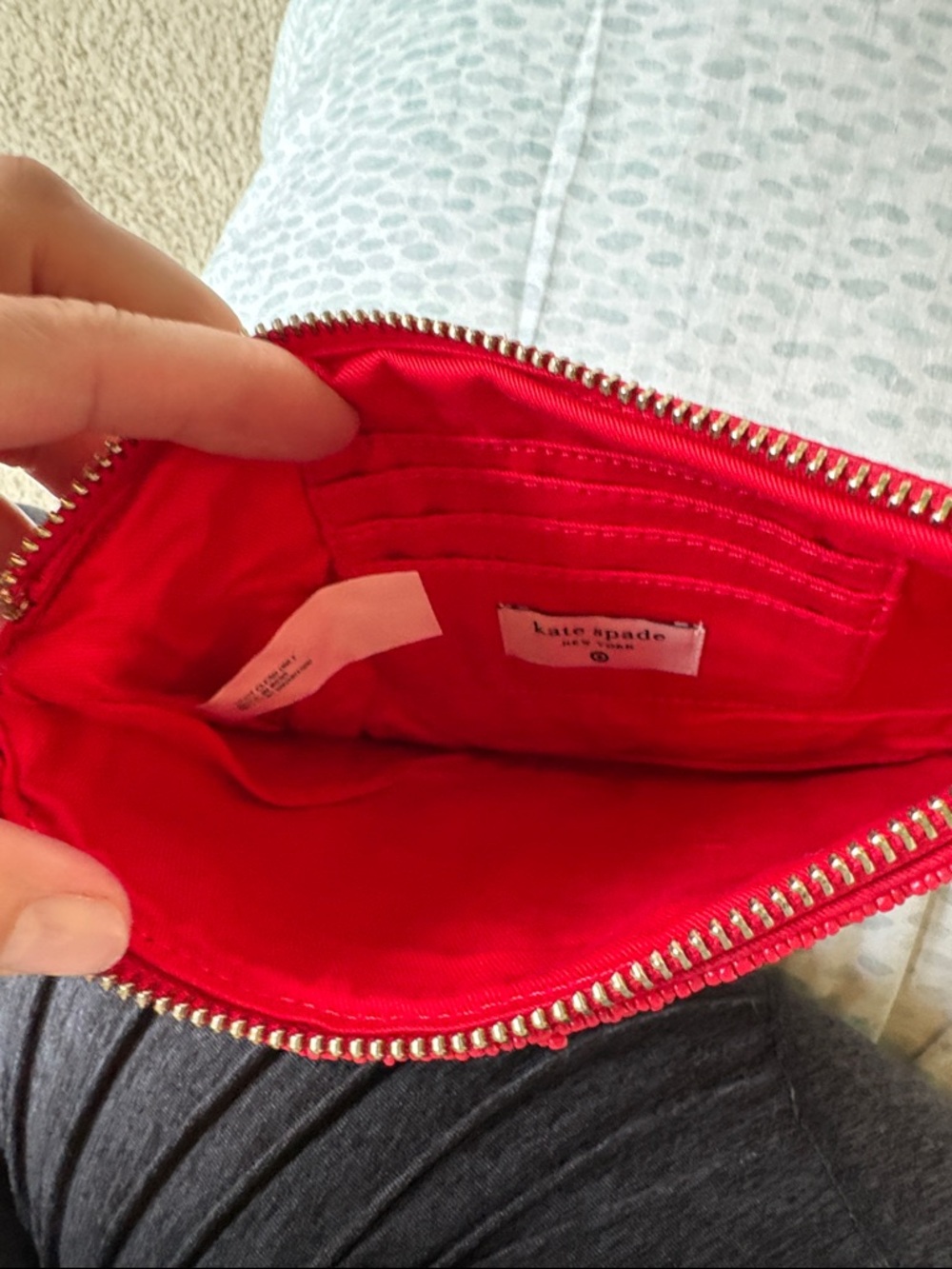 Going to Target Red Beaded Wristlet Pouch Kate Spade x Target NWT - Picture 6 of 6
